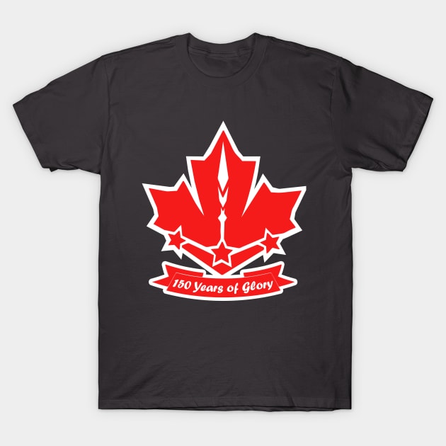 Canada 150 Years of Glory T-Shirt by otakuscene